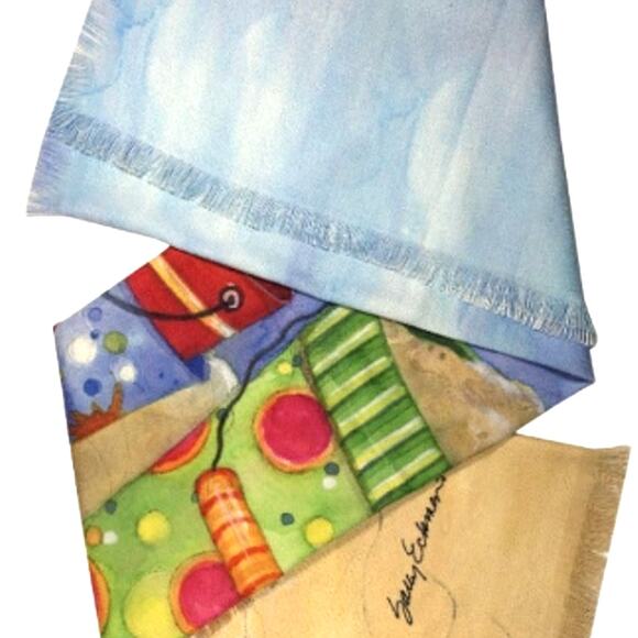 Tropical Beach Fun Throw Blanket by Sally Eckman Roberts 50 x 60" NEW with Tags - Picture 1 of 2